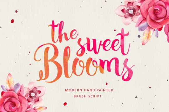 The Sweet Blooms Font