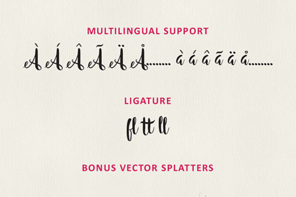 The Sweet Blooms Font Poster 6