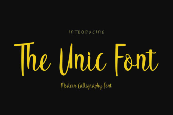 The Unic Font Poster 1