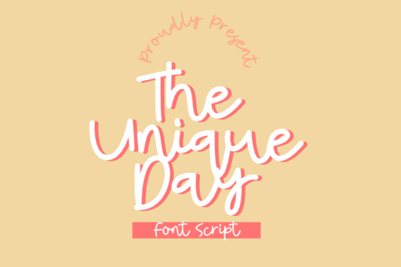 The Unique Day Font Poster 1