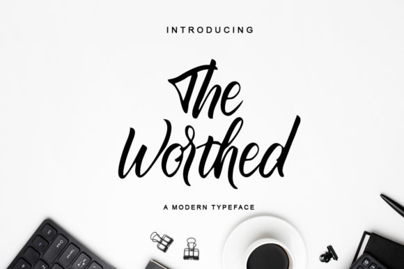 The Worthed Font Poster 1