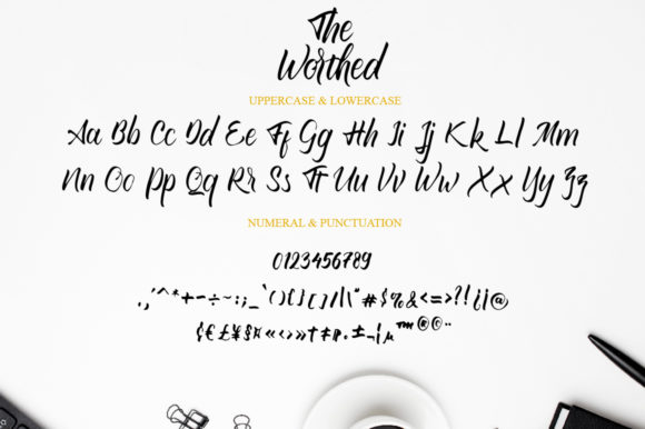 The Worthed Font Poster 14
