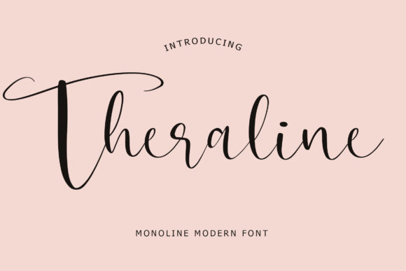 Theraline Font Poster 1