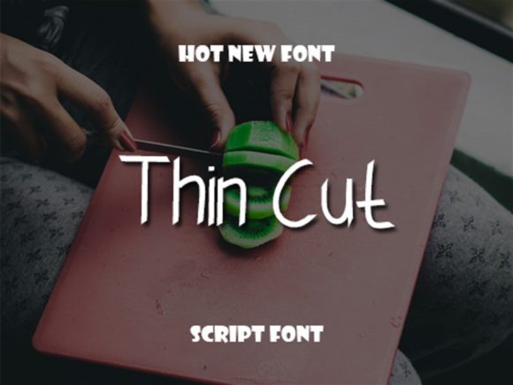 Thin Cut Font Poster 1