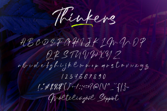 Thinkers Font Poster 11