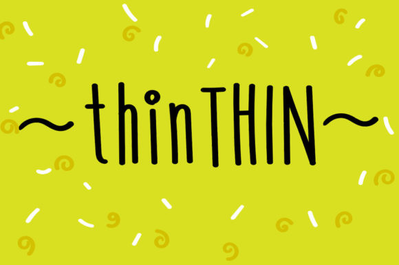ThinThin Font Poster 1