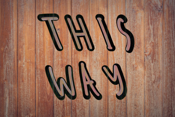 This Way Font Poster 1