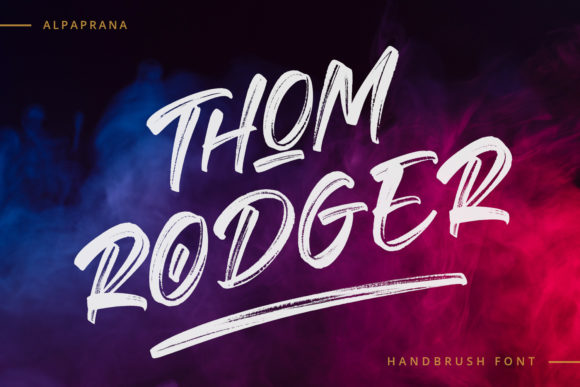 Thom Rodger Font Poster 1