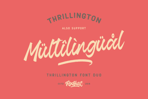 Thrillington Font Poster 7