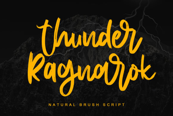 Thunder Ragnarok Font Poster 1