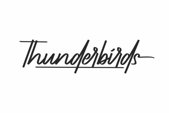 Thunderbirds Font Poster 1