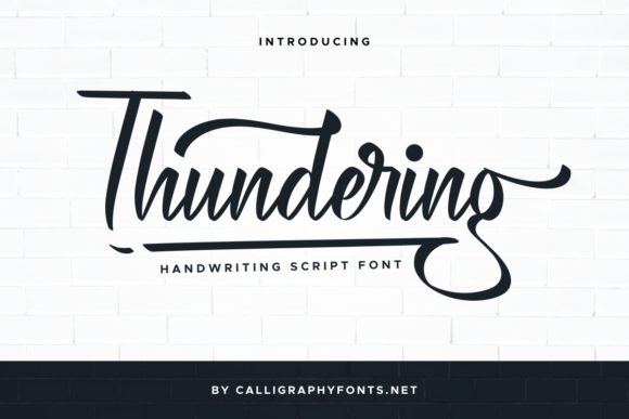 Thundering Font Poster 1