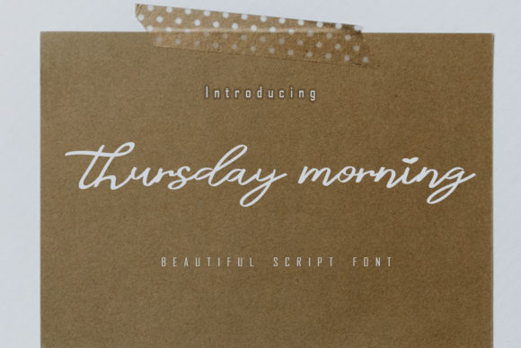 Thursday Morning Font Poster 1