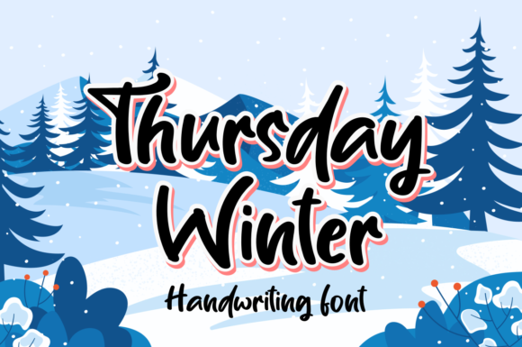 Thursday Winter Font Poster 1