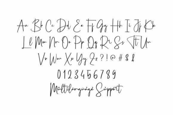 Tiara Black Font Poster 3