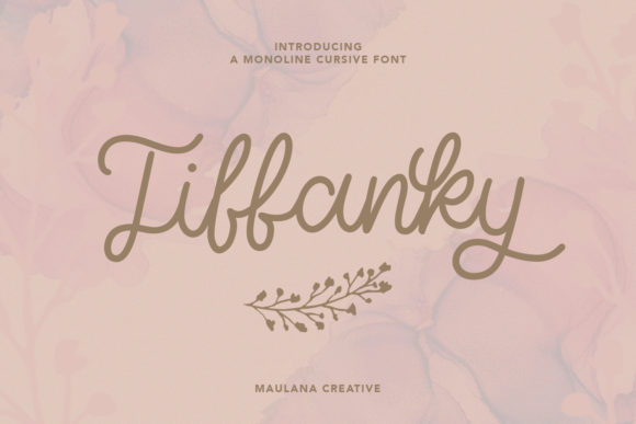 Tiffanky Font Poster 1