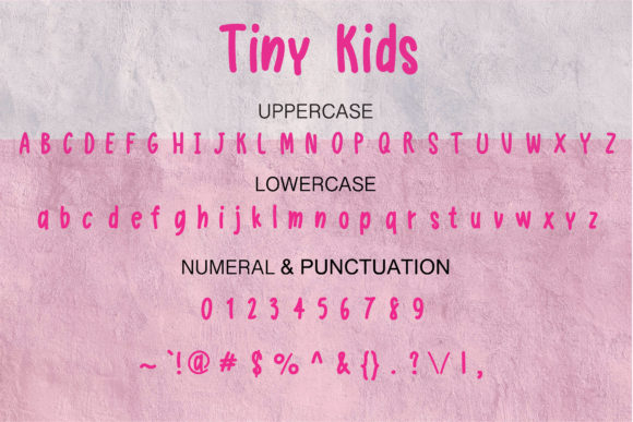 Tiny Kids Font Poster 2