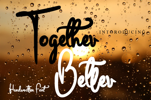 Together Better Font Poster 1