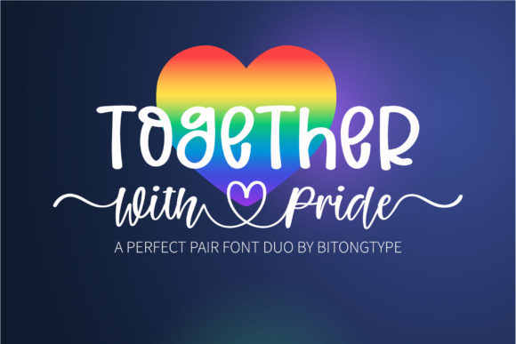 Together with Pride Font Poster 1
