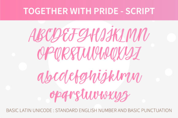 Together with Pride Font Poster 16
