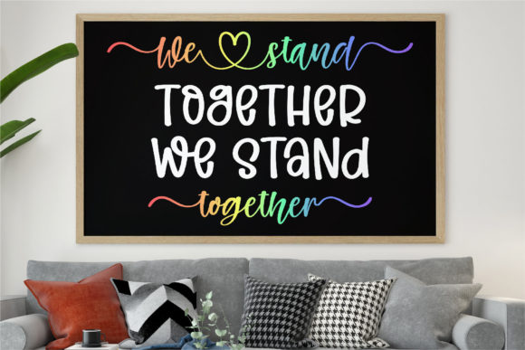 Together with Pride Font Poster 3