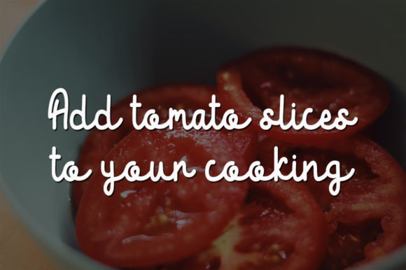 Tomato Slice Font Poster 3