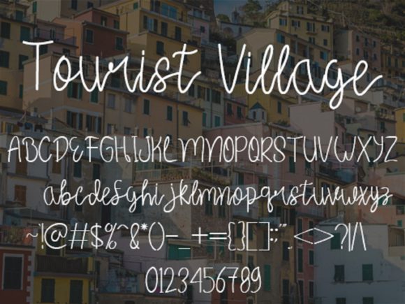 Tourist Village Font Poster 5