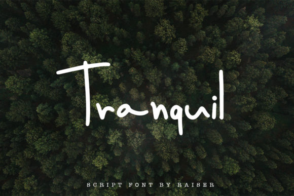 Tranquil Font Poster 1