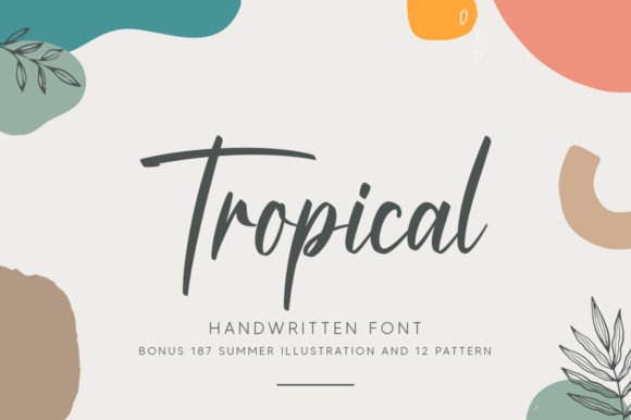 Tropical Font Poster 1