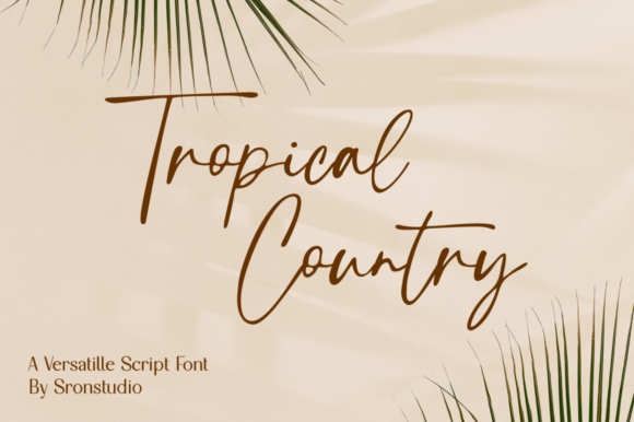 Tropical Country Font Poster 1