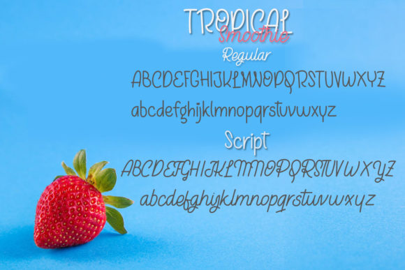 Tropical Smoothie Font Poster 9