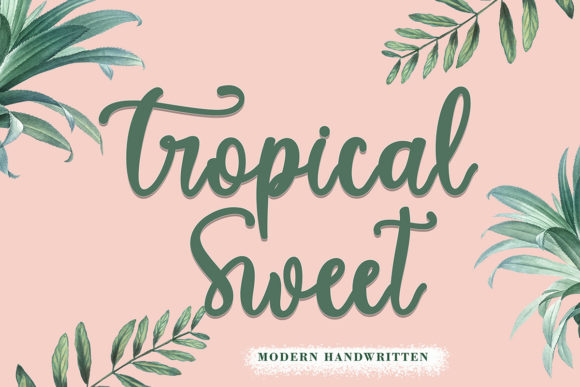 Tropical Sweet Font Poster 1