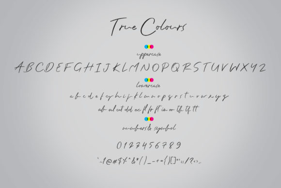 True Colours Font Poster 5