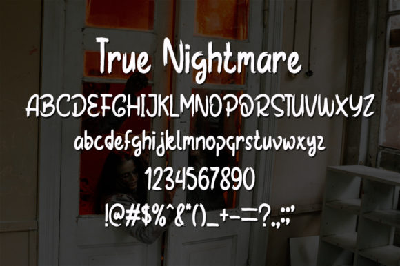 True Nightmare Font Poster 4