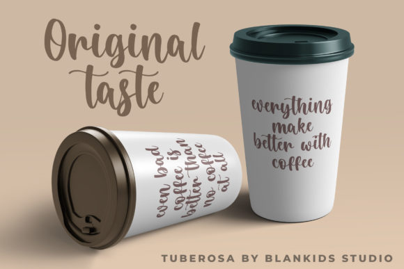 Tuberosa Font Poster 4