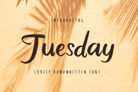 Tuesday Font Poster 1