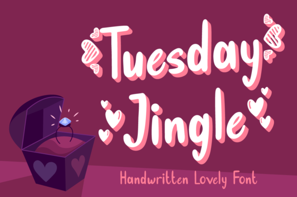 Tuesday Jingle Font Tuesday Jingle Font Poster 1
