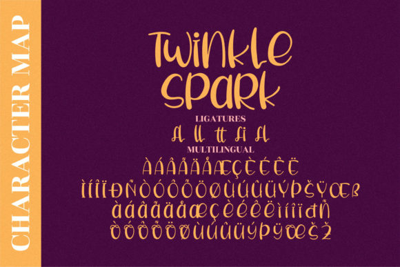 Twinkle Spark Font Poster 10