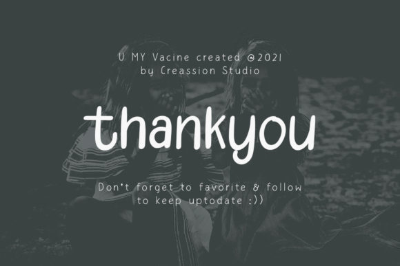 U My Vacine Font Poster 5