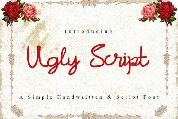 Ugly Script Font Poster 1