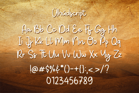 Uhudscript Font Poster 10