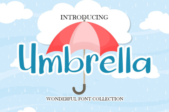 Umbrella Font Poster 1