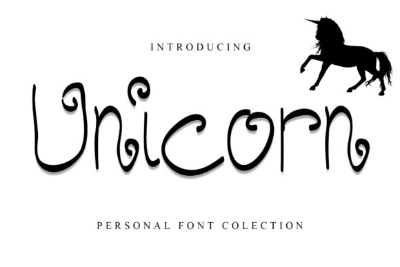 Unicorn Font Poster 1