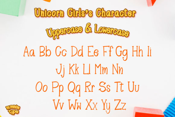 Unicorn Girls Font Poster 2