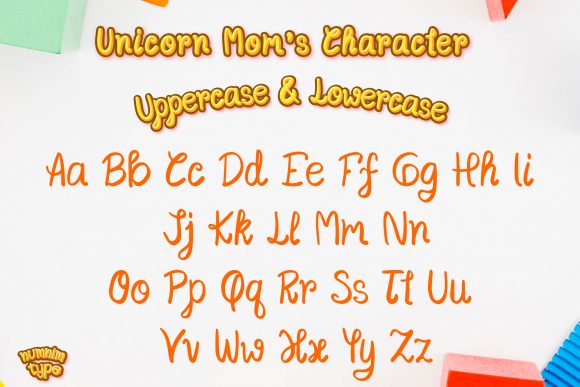 Unicorn Mom Font Poster 2