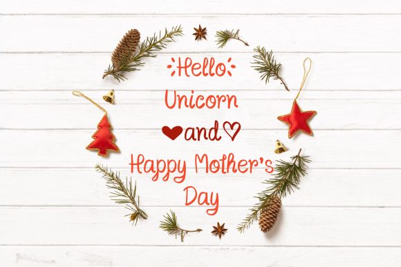 Unicorn Mom Font Poster 4
