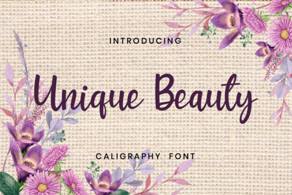 Unique Beauty Font Poster 1