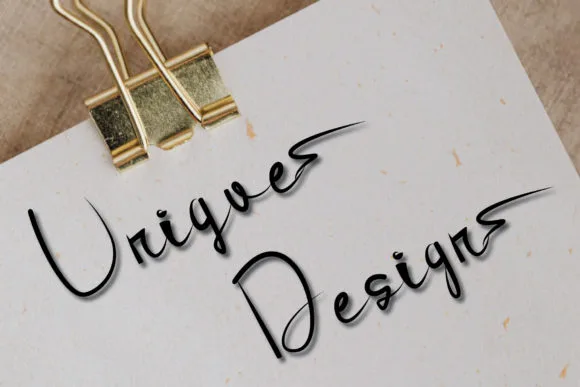 Unique Design Font Unique Design Font Poster 1