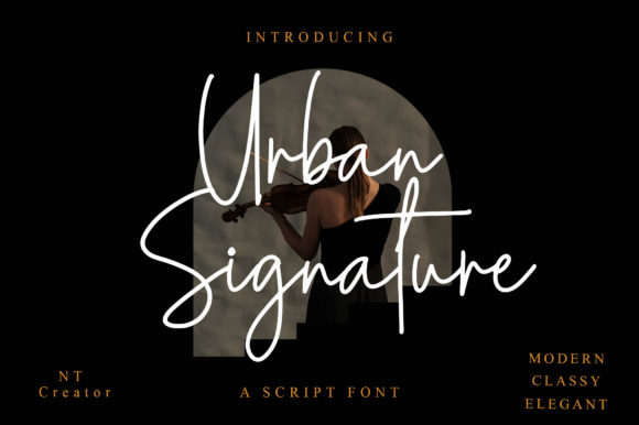 Urban Signature Font Poster 1
