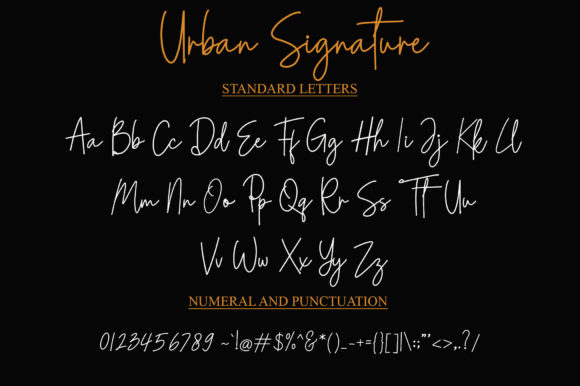 Urban Signature Font Poster 5